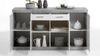 Kommode BRISTOL 4 Sideboard in Beton und weiß Edelglanz 160 cm Bild 2