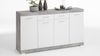 Kommode BRISTOL 4 Sideboard in Beton und weiß Edelglanz 160 cm Bild 3