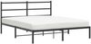 vidaXL Bettgestell mit Kopfteil Metall Schwarz 150x200 cm 355367 Bild 2