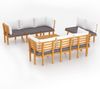 vidaXL 8-tlg. Garten-Lounge-Set mit Kissen Massivholz Akazie 3087013 Bild 2