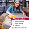 DecoHomeTextil Leinen Optik Tischdecke, Quadratisch 130x130 cm Hellgrau, wasserabweisend, fleckenabweisend, abwaschbar, Lotuseffekt, bügelfrei Bild 2