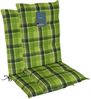 LILENO HOME Hochlehnerauflage Gartenstuhl Auflage, bequeme Sitzauflage für Gartenmöbel, Stuhlkissen, (2 St, 2er Set), Polsterauflage Karo Grün, Sitzpolster für Klappstühle Bild 5