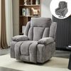 REDOM Relaxsessel 95x94x107 cm Funktionssessel für das Kinoerlebnis daheim (Set, 1-St, Mit Hebefunktion, Massage, USB, Getränkehaltern & praktischem Stauraum), Stoffbezug für langanhaltenden Komfort bei Serien oder Entspannung Bild 2
