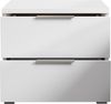 Nachtkommode >Smilla< in Weiß, Melamin - 46x43x42cm (BxHxT) Bild 5
