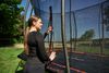 Hudora '4square' Trampolin mit Sicherheitsnetz, Stahl schwarz, 288 x 410 x 272 cm Bild 3