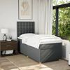 vidaXL Boxspringbett mit Matratze Dunkelgrau 90x200 cm Stoff 3293478 Bild 5