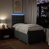vidaXL Boxspringbett mit Matratze Dunkelgrau 90x200 cm Stoff 3293478 Bild 4