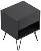 2er Set Nachttisch Dion 40cm SoftClose stehend Grafit Softtouch : Grafit Bild 5