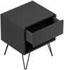 2er Set Nachttisch Dion 40cm SoftClose stehend Grafit Softtouch : Grafit Bild 4