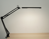 LED Schreibtischleuchte mit verstellbarem Schwenkarm Schwarz 16 × 9 cm Bild 5