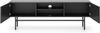 AX LIVING TV Bank schwarz Dinley – 155 cm Lowboard glatt & modern Bild 3