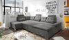 Couch NALO Sofa Schlafcouch Wohnlandschaft Bettsofa braun-schwarz U-Form links Bild 2