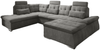 Couch NALO Sofa Schlafcouch Wohnlandschaft Bettsofa braun-schwarz U-Form links Bild 4