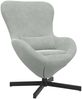 vidaXL Eiersessel Hellgrau 63 x 73 x 90 cm Samt 42002756 Bild 2