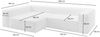 KAWOLA Sofa CARMO Ecksofa Stoff creme mit Hocker Recamiere links 68 x 191 x 306 cm Bild 5