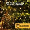 Salcar LED-Lichterkette LED Lichternetz outdoor Lichterkette Garten Weihnachtsdeko aussen, Warmweiß, 8 Modi, Timer, Memory-Funktion, 3x2m, 204 LED Bild 2