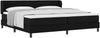 vidaXL Boxspringbett mit Matratze Schwarz 200 x 200 cm Stoff 3339984 Bild 2