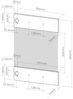 Küchenfront R-Line Anthrazit Landhaus 39.6 x 59 cm Möbelfront für den Hängeglasschrank Vicco Bild 2
