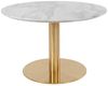 ebuy24 Couchtisch Bologna Couchtisch Ø70 cm Marmoroptik, Messingbein Bild 3