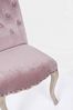 Esszimmerstuhl Avidam, Samt mit Knopfverzierung, barock-klassisch, Rosa, Naturholz-Gestell Bild 5