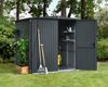 Hörmann Ecostar Metall-Gerätehaus Trend mit Satteldach Typ 2, 238x238 cm , anthrazitgrau, 5,7 m²,2-flüglige Tür Bild 3