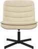 vidaXL Drehstuhl Creme 63 x 75 x 76 cm Stoff 42007356 Bild 2
