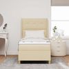 vidaXL Boxspringbett mit Kopfteil Creme 90 x 190 cm Stoff 3341810 Bild 3