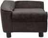 vidaXL Hundesofa, Plüsch, Braun, 30 x 45 x 72 cm Bild 4