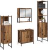 vidaXL Badezimmermöbel Set mit Speicher 4 pcs Braun 33 x 33 x 185.5 cm 3334412 Bild 3