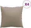vidaXL Sofakissen 4 Stk. Taupe 50x50 cm Stoff 360389 Bild 2