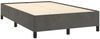 vidaXL Boxspringbett mit Matratze Dunkelgrau 120x190 cm Samt 3270476 Bild 4