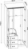 Kleiderschrank Bodolz 176x80x52 cm mit Spiegel [en. casa] Bild 3