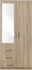 Kleiderschrank Bodolz 176x80x52 cm mit Spiegel [en. casa] Bild 4