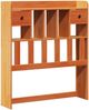vidaXL Massivholzbett mit Regal ohne Matratze Wachsbraun 100x200 cm 3308968 Bild 5