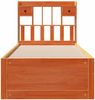 vidaXL Massivholzbett mit Regal ohne Matratze Wachsbraun 100x200 cm 3308968 Bild 4