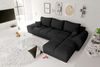99rooms Antalya Ecksofa Cordstoff POSO Schwarz Rechts mit Schlaffunktion Bild 3