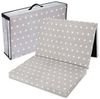Reisebett Matratze 60x120 cm faltbar - Dicke Faltbare Matratze für Baby Klappmatratze Kinder Matratze Reisebett Sterne und Grau Bild 4
