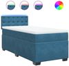 vidaXL Boxspringbett mit Matratze Blau 100x200 cm Samt 3288550 Bild 2