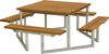 Plus Picknicktisch Twist Stahl-Holz 204 x 204 x 73 cm teak Bild 2