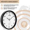 Monzana Funk Wanduhr Funkuhr 31cm Schwarz Weiß Bild 3
