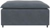 vidaXL Modulares Sofa Fußhocker-Modul Dunkelgrau 100x100x48 cm 4104490 Bild 3