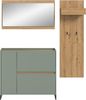 Garderobenkombination B/H/T: 192x175x32 cm in Salbei Nachbildung und Artisan Oak Nachbildung Bild 2