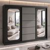 A&J MöbelLand GmbH Schiebetürenschrank BELANO – Moderner Kleiderschrank mit Schiebetüren (Die perfekte Kombination aus modernem Design, hoher Funktionalität und großzügigem Stauraum für Kleidung, Bettwäsche und Accessoires, erhältlich in verschiedenen ... Bild 2