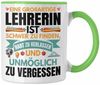 Trendation Tasse Trendation - Lehrerin Abschiedsgeschenk Tasse Geschenk zum Abschied Kl Bild 1