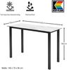 Kettler Bartisch Stehtisch Alu Gartentisch 140x70cm H 96 cm Anthrazit HPL Platte Bild 3