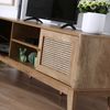 Casâme TV-Möbel 2 Türen mit Rattan-Geflecht L140 cm - PALMO - Helles Holz Bild 4