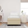 vidaXL Boxspringbett Hellgrau und Weiß 100 x 200 cm Cordstoff 3337451 Bild 4