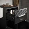 Badschrank Linus - Schwarz / Schwarz Hochglanz Bild 4