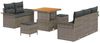 vidaXL Garten-Sofa-Set mit Kissen mit Speicher 8 pcs Grau 3364028 Bild 2