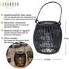 Levandeo® LED Solarleuchte, Solar Dekoleuchte Rund Schwarz Tischleuchte Akku Garten Beleuchtung Bild 3